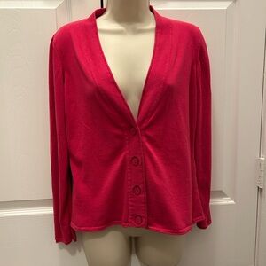 Talbots Vibrant Pink Cotton Top